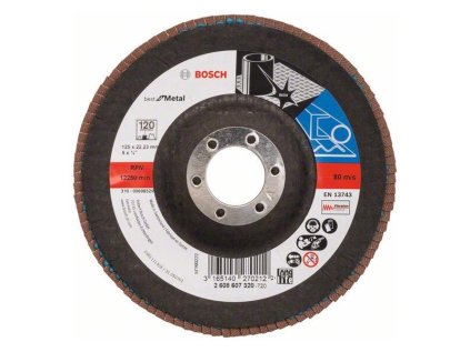 Bosch Lamelový brúsny kotúč X571 Best for Metal 125 mm, K120 | ajtech.sk
