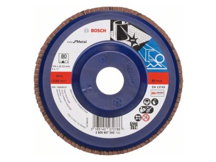 Bosch Lamelový brúsny kotúč X571 Best for Metal 125 mm, K80 | ajtech.sk