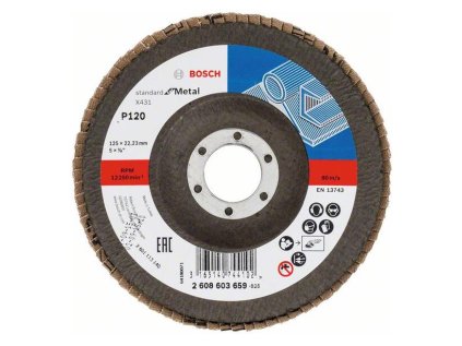 Bosch Lamelový brúsny kotúč X431, Standard for Metal 125 mm, K120 | ajtech.sk