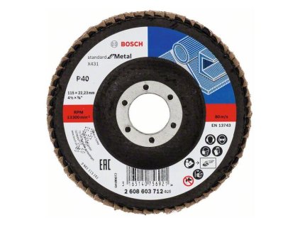 Bosch Lamelový brúsny kotúč X431, Standard for Metal 115 mm, K40 | ajtech.sk