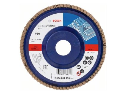 Bosch Lamelový brúsny kotúč X431, Standard for Metal 125 mm, K80 | ajtech.sk