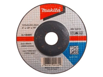 Makita Brúsny kotúč na kov 125 x 22,23 mm, D-18465 | ajtech.sk