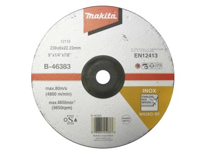 Makita Brúsny kotúč na nehrdzavejúcu oceľ 230 x 22,23 mm, B-46383 | ajtech.sk