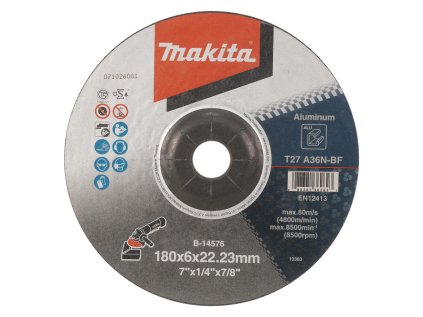 Makita Brúsny kotúč na hliník 180 x 22,23 mm, B-14576 | ajtech.sk