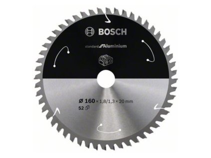 Bosch Pílový kotúč pre aku píly Standard for Aluminium 160 x 20 x 1,8/1,3mm Z52 | ajtech.sk