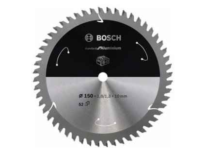 Bosch Pílový kotúč pre aku píly Standard for Aluminium 150 x 10 x 1,8/1,3mm Z52 | ajtech.sk