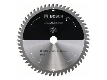 Bosch Pílový kotúč pre aku píly Standard for Aluminium 190 x 20 x 2/1,5mm Z56 | ajtech.sk