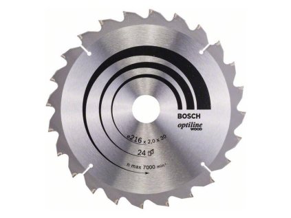 Bosch Pílový kotúč Optiline for Wood 216 x 30 x 2,0mm Z24 | ajtech.sk