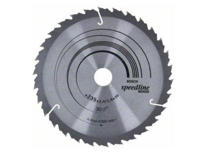 Bosch Pílový kotúč Speedline Wood 235 x 30/25 x 2,4mm Z30 | ajtech.sk
