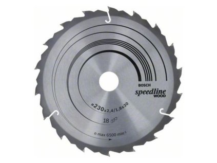 Bosch Pílový kotúč Speedline Wood 230 x 30 x 2,4mm Z18 | ajtech.sk