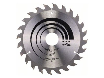 Bosch Pílový kotúč Optiline for Wood 165 x 30 x 2,6mm Z24 | ajtech.sk