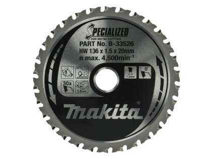 Makita Pílový kotúč na kov 136 mm / 20 mm / 30z, B-33526 | ajtech.sk