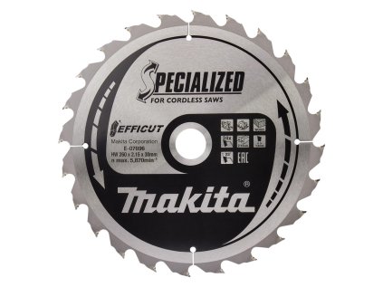 Makita Pílový kotúč EFFICUT na drevo 260 mm / 30 mm / 24z, E-07696 MA | ajtech.sk