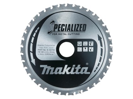Makita Pílový kotúč na kov 185 mm / 30 mm / 38z, B-09759 | ajtech.sk