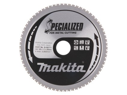 Makita Pílový kotúč na kov 185 mm / 30 mm / 70z, B-09771 | ajtech.sk
