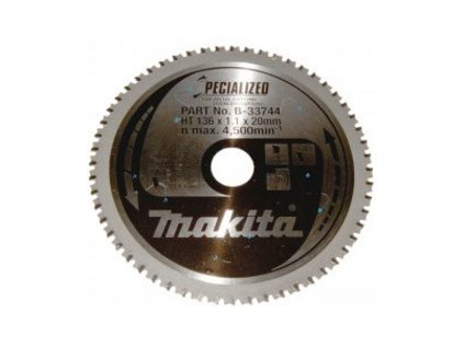 Makita Pílový kotúč na nehrdzavejúcu oceľ 136 mm / 20 mm / 56z, B-23086 | ajtech.sk