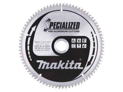 Makita Pílový kotúč na hliník 250 mm / 30 mm / 80z, B-09634 | ajtech.sk