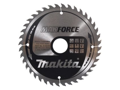 Makita Pílový kotúč na drevo MAKForce 170 mm / 30 mm / 40z, B-08442 MA | ajtech.sk