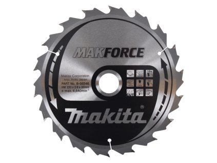 Makita Pílový kotúč na drevo MAKForce 230 mm / 30 mm / 18z, B-08246 MA | ajtech.sk