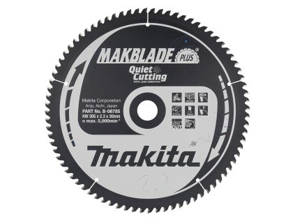 Makita Pílový kotúč na drevo MAKBlade na drevo 305 mm / 30 mm / 80z, B-08785 MA | ajtech.sk