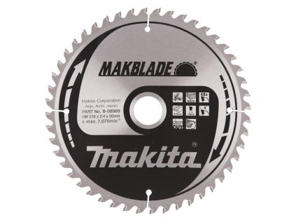 Makita Pílový kotúč na drevo MAKBlade na drevo 216 mm / 30 mm / 48z, B-08969 MA | ajtech.sk