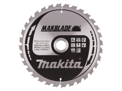 Makita Pílový kotúč na drevo MAKBlade na drevo 260 mm / 30 mm / 32z, B-08931 MA | ajtech.sk