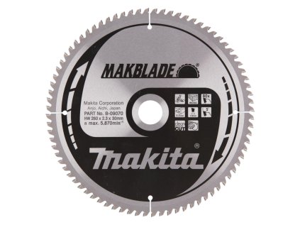 Makita Pílový kotúč na drevo MAKBlade na drevo 260 mm / 30 mm / 80z, B-09070 MA | ajtech.sk