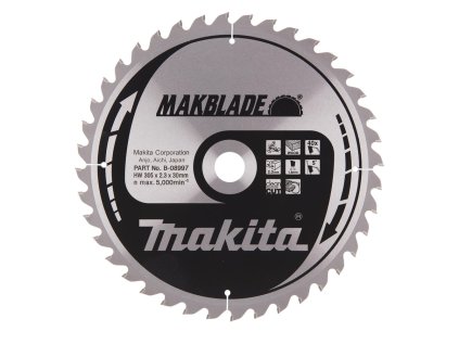 Makita Pílový kotúč na drevo MAKBlade na drevo 305 mm / 30 mm / 40z, B-08997 MA | ajtech.sk