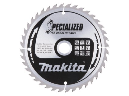 Makita pílový kotúč pre akú kotúčovú pílu na drevo 165 mm / 20 mm / 40z, B-09248 MA | ajtech.sk