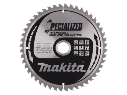 Makita Pílový kotúč na drevo a drevo s klincami 235 mm / 30 mm / 48z, B-09519 MA | ajtech.sk