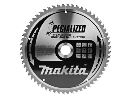 Makita Pílový kotúč na drevo a drevo s klincami 270 mm / 30 mm / 60z, B-09531 MA | ajtech.sk