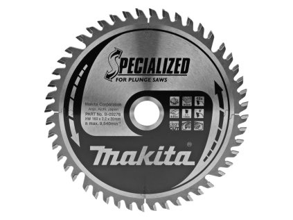 Makita Pílový kotúč na drevo 160 mm / 20 mm / 48z, B-09276 MA | ajtech.sk