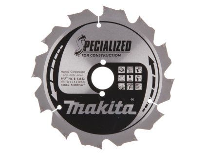 Makita Pílový kotúč na drevo a drevo s klincami 190 mm / 30 mm / 12z, B-13683 MA | ajtech.sk