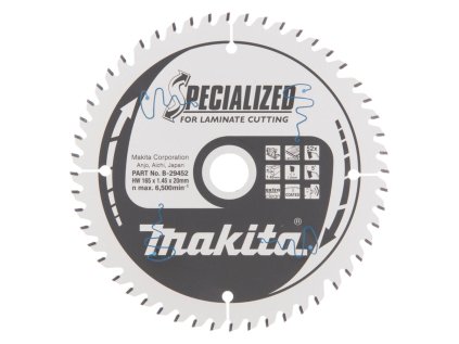 Makita Pílový kotúč na laminát 165 mm / 20 mm / 52z, B-29452 MA | ajtech.sk