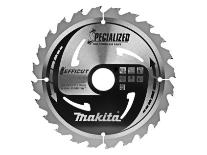 Makita Pílový kotúč EFFICUT na drevo 190 mm / 30 mm / 24z, B-64185 MA | ajtech.sk