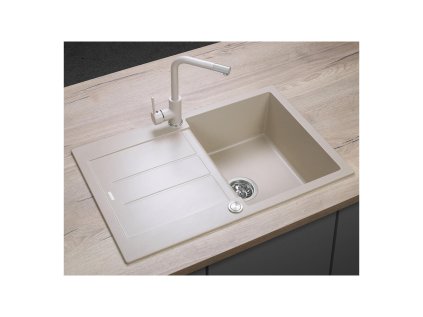 Concept DG10C45be Drez granitový s odkvapom Cubis BÉŽOVÝ | ajtech.sk