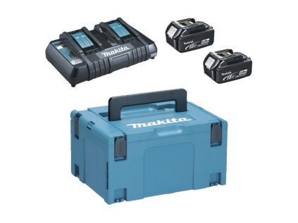 Makita Rýchlonabíjačka DC18RC, 2x 18V BL1850B | ajtech.sk