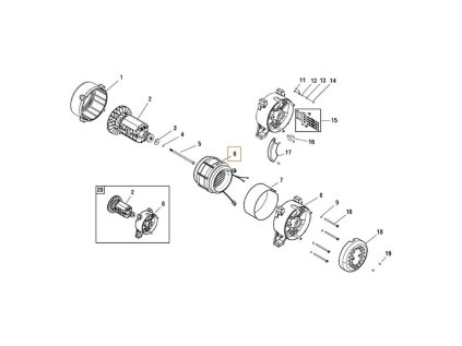 Stator 5 kW BRIGGS & STRATTON, 103905GS | ajtech.sk