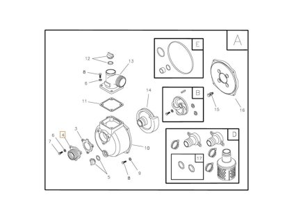 Príruba čerpadla Briggs & Stratton 197757GS | ajtech.sk