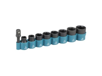 Makita 9-dielna sada nástrčkových kľúčov pre rázové uťahováky | ajtech.sk