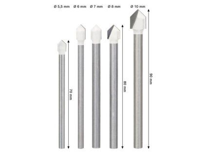 Bosch 5-dielna súprava vrtákov na obkladačky CYL-9 SoftCeramic 5,5 až 10mm | ajtech.sk