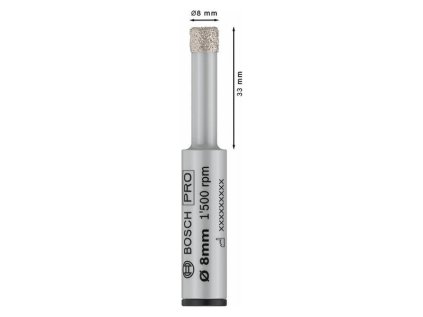 Bosch Diamantový vrták na vŕtanie nasucho Pro Cermic 8 x 33mm | ajtech.sk