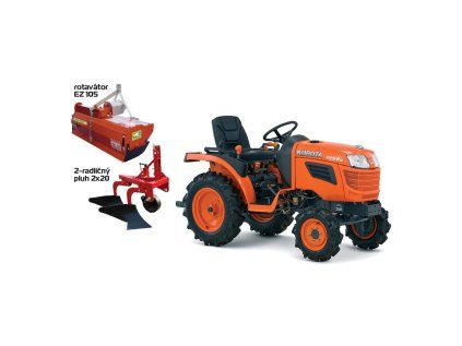KUBOTA B1121 Traktor + rotavátor + pluh | extratech.sk