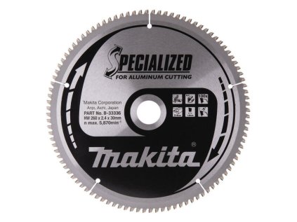 Makita Pílový kotúč ŠPECIÁLNY hliník 260 mm / 30 mm 100z | ajtech.sk