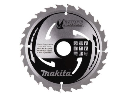 Makita Pílový kotúč Mforce drevo 185 mm / 30 mm 24z | ajtech.sk