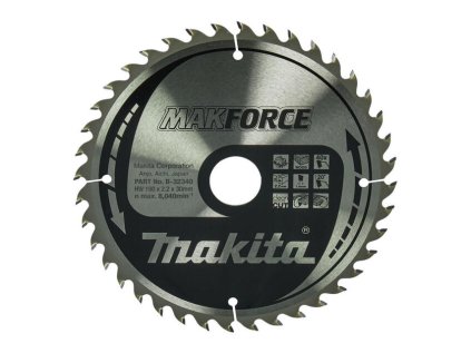 Makita Pílový kotúč MAKForce drevo 190 mm / 30 mm 40z | ajtech.sk