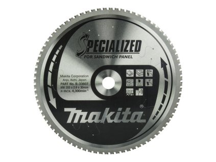 Makita Pílový kotúč ŠPECIÁLNY sendvičové panely 355 mm / 30 mm 80z | ajtech.sk