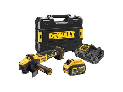 Aku uhlová brúska DeWALT DCG409VST1 125mm 6.0Ah regulácia | ajtech.sk