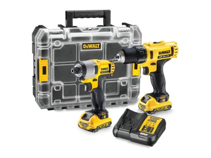 DeWALT DCK211D2T Sada náradia - Vŕtací skrutkovač, rázový uťahovač 10,8 V XR – 2 x 2 Ah | ajtech.sk