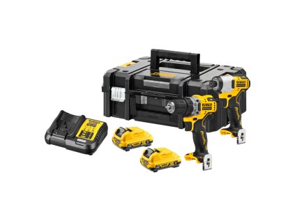 DeWALT DCK2110L2T Sada náradia - Vŕtačka, rázový uťahovák 12 V, 2 x 3 Ah | ajtech.sk